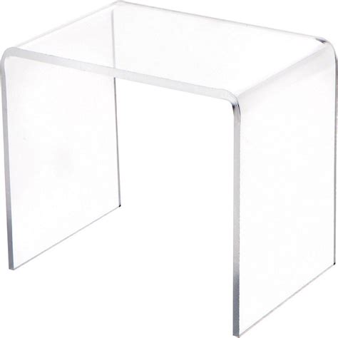 Plymor Clear Acrylic Rectangular Display Riser Inch Height X