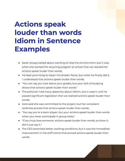 Actions Speak Louder Than Words Idiom 19 Examples How To Use Pdf Tips