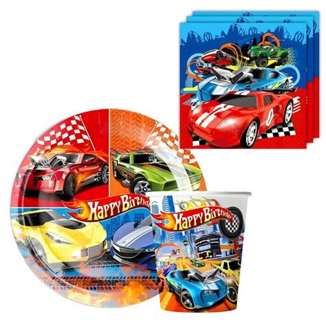 TALERZYKI KUBKI SERWETKI HOT WHEELS FORMUŁA 1 PAPIEROWE NA URODZINY 40