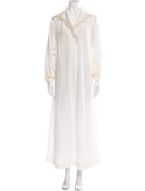 Christian Dior Vintage Lingerie Nightgown White Loungewear Clothing CHR The RealReal