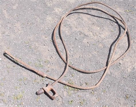 Vintage Logging Logger Choker Set Bell 15 Ft Cable 1947387867