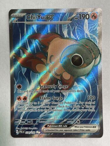 Pokemon Paldea Evolved Chi Yu Ex Pokemon Full Art Secret Rare