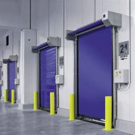 Blue Revolving Pvc High Speed Rapid Doors For Office At Rs In