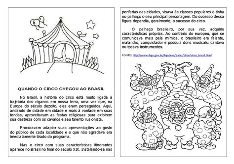 História Sobre O Circo Para Educação Infantil Pdf