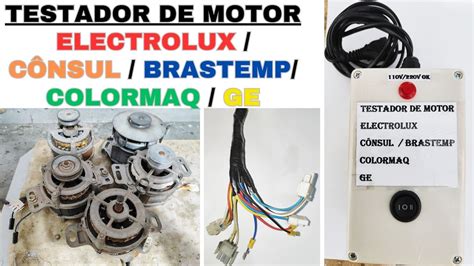 Montagem Da Caixa De Teste Que Testa Motor Das Lavadoras Electrolux