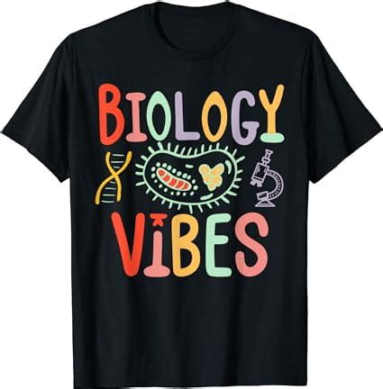 Cell ADN Microscope Biology Teacher School - Biology Vibes T-Shirt ... 