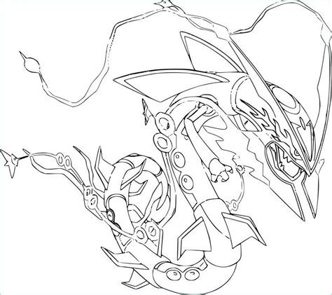 Coloriage Pokemon Legendaire Rayquaza L Gant Image Coloriage M Ga