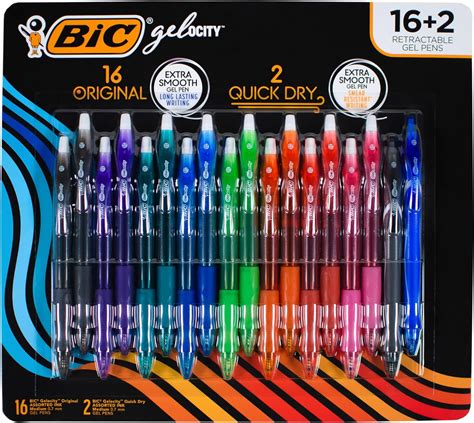 Amazon Bic Gelocity Retractable Gel Pen Mm Medium Point