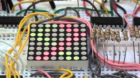 Experiments X Led Dot Matrix Display Tutorial Red Green Common