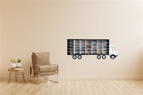 Laser Cut Truck Hot Wheels Display Shelf Vector Etsy