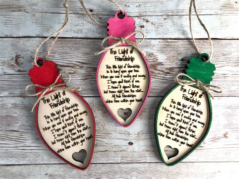 Light Of Friendship Ornament Friendship Ornament Friend Etsy