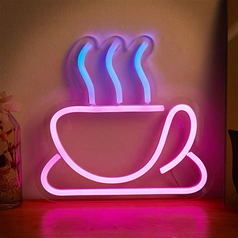 Chi Buy Taza De Caf De Ne N LED Letreros De Ne N Alimentados Por USB