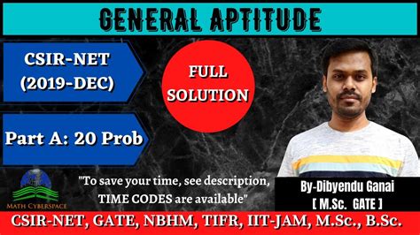 2 Csir Net Math 2019 December General Aptitude Part A Full