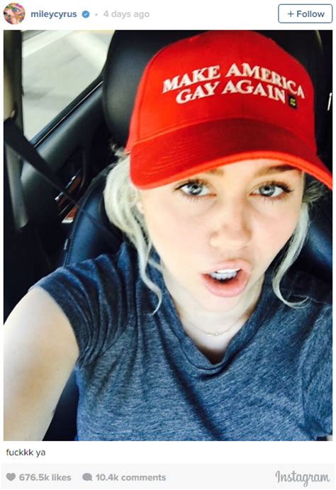 Miley Cyrus Wants To Make America Gay Again Newsbusters