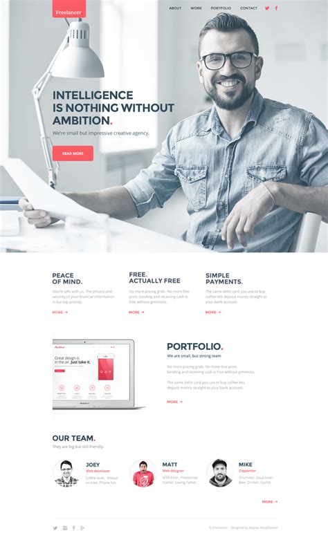 freelancer minimal template pafpic