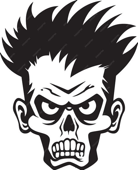 Premium Vector | Descent into Darkness Creepy Skull Abyss