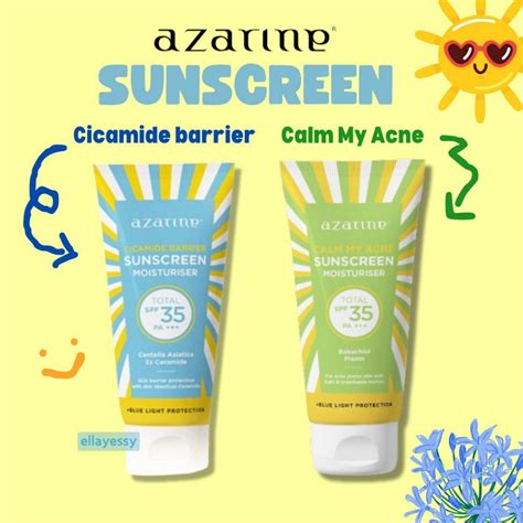 Jual AZARINE Cicamide Barrier Sunscreen Moisturiser Calm My Acne