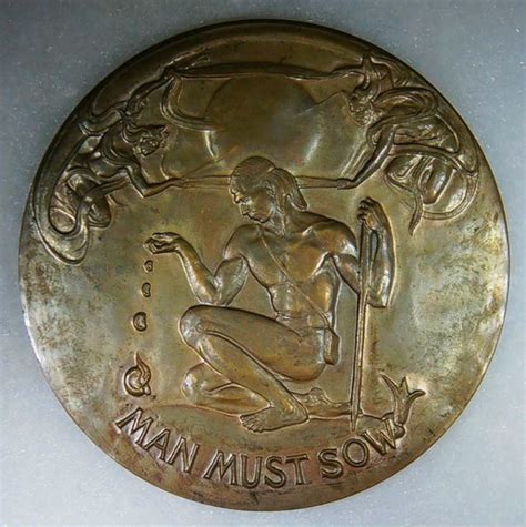 Society Of Medalists 41 1950 MAN MUST SOW TO REAP 73mm Nude Male EBay