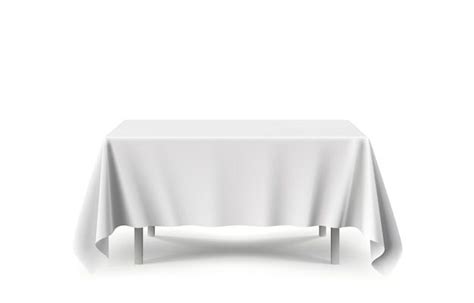 White Tablecloth Dining Table Decoration