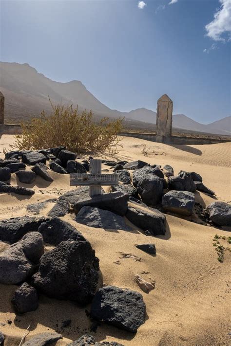 Old Cemetery On The Beach Cofete Fuerteventura Stock Image Image Of