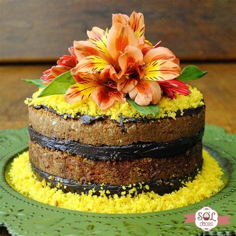 Mini Naked Cake De Cenoura Chocolate Soldoces Querocomer