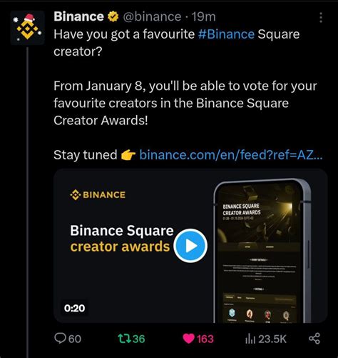 Binance Introduces The Binance Creator Awards Please Kasonso