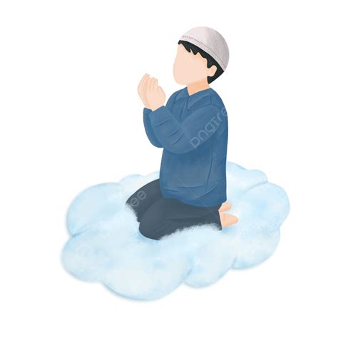 Muslim Praying Clipart Png Images Illustration Of A Muslim Boy Praying