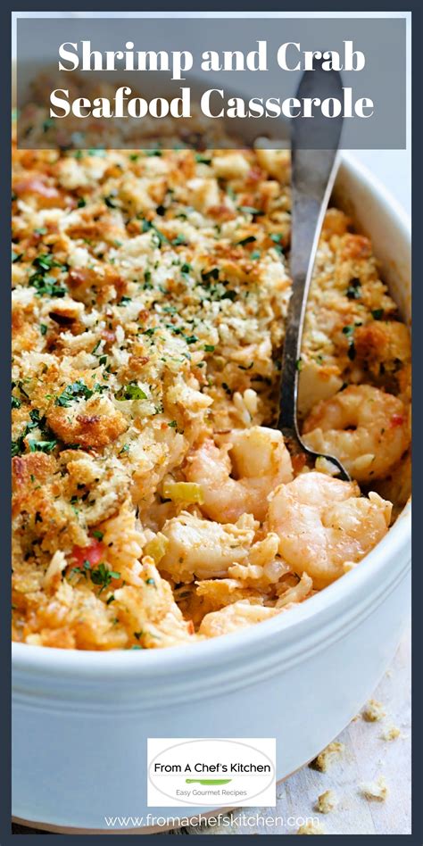 Shrimp And Crab Seafood Casserole Seafood Dish Recipes Seafood Dishes Best Seafood Recipes