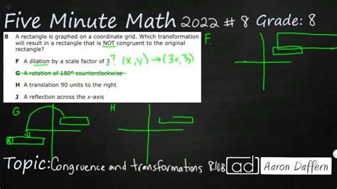 8th Grade Staar Practice Congruence And Transformations 8 10b 3 Youtube