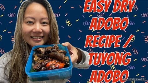 EASY DRY ADOBO RECIPE With TALONG 4 Minutes Adobong Tuyo Recipe