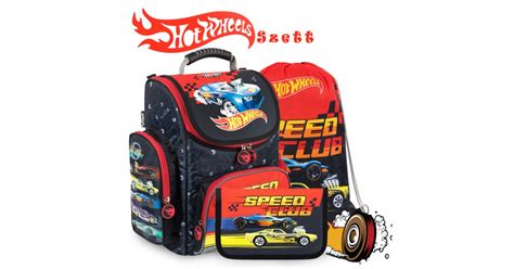 Hot Wheels iskolatáska SZETT Speed Club Pepita hu