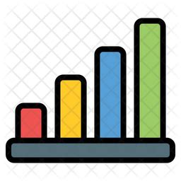 Growth Chart Icon - Download in Colored Outline Style