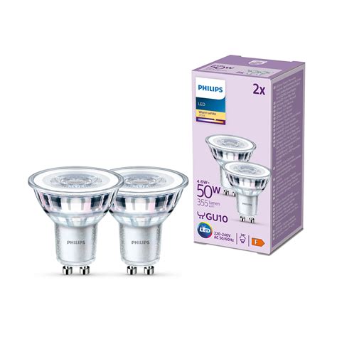 Philips LED Lampe GU10 4 6W 355lm 827 Klar 36 2er Lampenwelt Ch