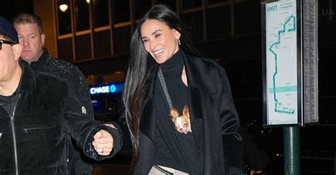 Demi Moore 61 Stuns In Elegant Outfit At Saturday Night Live Party