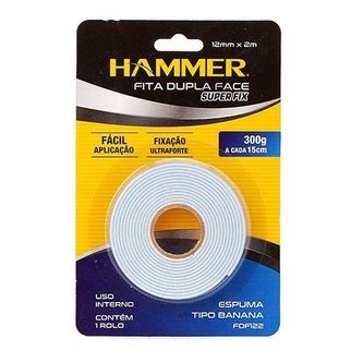 Fita Dupla Face Espuma Tipo Banana 12mm X 2m Fdf122 Hammer Shopee Brasil