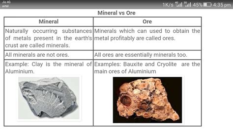 What Is The Difference Between Mineral Ore And Mine 3 Marks Social Science Minerals And