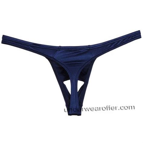 Men S Shiny Long Bulge Pouch Balls Hole Bikini Thong Underwear Lingerie T Back MU624