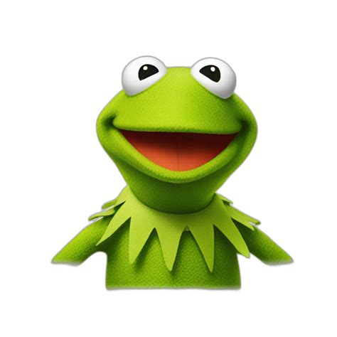 Kermit With A Mask Ai Emoji Generator