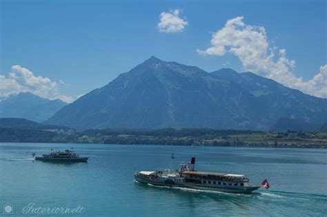 Hotel Mit Tollem See Und Bergblick Am Thunersee Interiorweltde