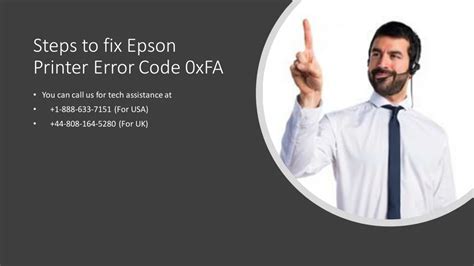 PPT Steps To Fix Epson Printer Error Code 0xFA PowerPoint