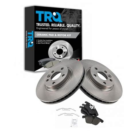 Trq Brake Pads And Rotors Kit Fits Range Rover Evoque Volvo S60 S80 V60 V70 Xc70 Bka19448