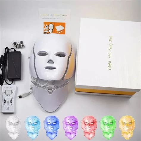 Led Face Mask 7 Color Led Light Photon Blue Red Light Therapy Facial Led Photon Light Therapy