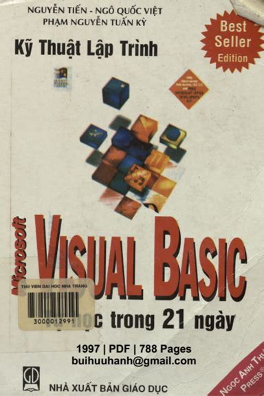 Kỹ Thuật Lập Trình Visual Basic Tự Học Trong 21 Ngày (NXB Giáo Dục 1997 ... 