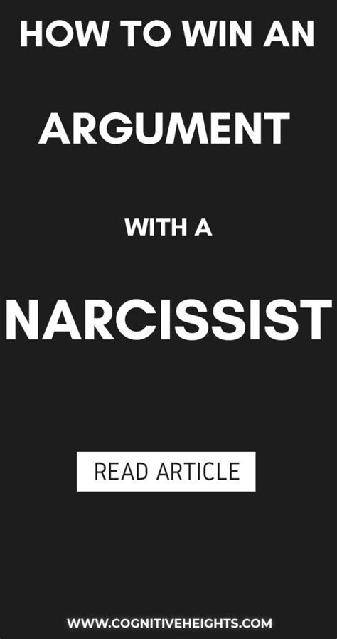 How To Win An Argument With A Narcissist Artofit