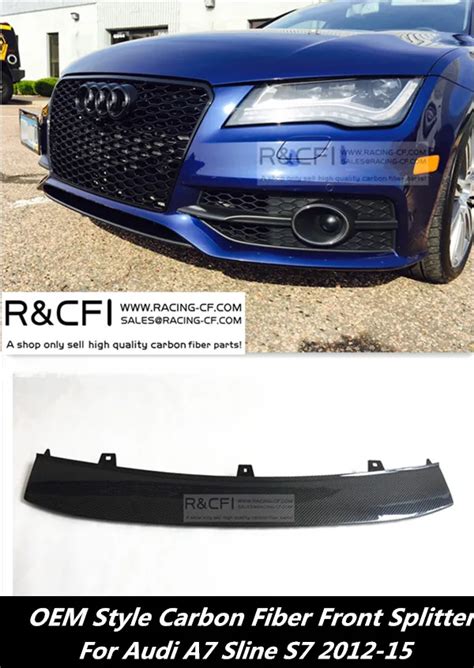 First Release A Sline S Front Splitter Oem Style Carbon Fiber Front