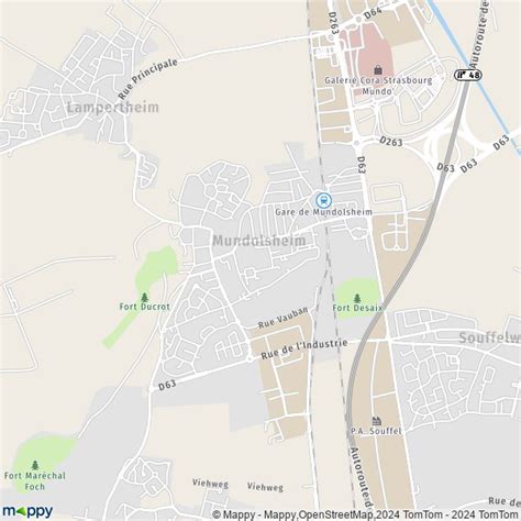 Plan Mundolsheim Carte De Mundolsheim 67450 Et Infos Pratiques