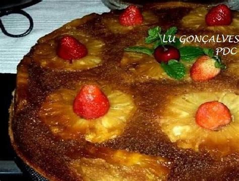 Bolo De Abacaxi Caramelado Ideal Para Caf Ch Ou Lanche