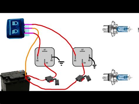 Diagrama Electrico De Luces Altas Y Bajas Luces Diagrama Alt