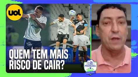 QUEM TEM MAIS RISCO DE CAIR CRUZEIRO DIMINUI PERIGO E VASCO VAI A 30