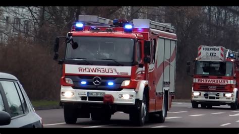 Doppel RTW DRK BF Halle Löschzug BF Halle Wohnungsbrand YouTube